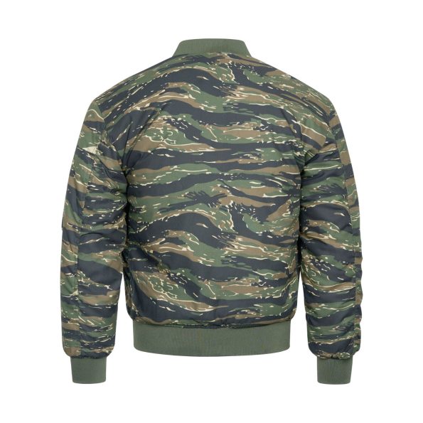 Ma-1 Flight Pilot Us Air Force Military Style Padded Tiger Stripe Jacket.