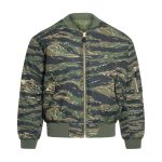 Ma-1 Flight Pilot Us Air Force Military Style Padded Tiger Stripe Jacket