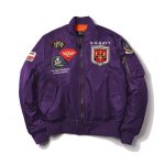 Ma-1 Pilot Flight Jacket Us Air Force Top Gun Purple Bomber Jacket