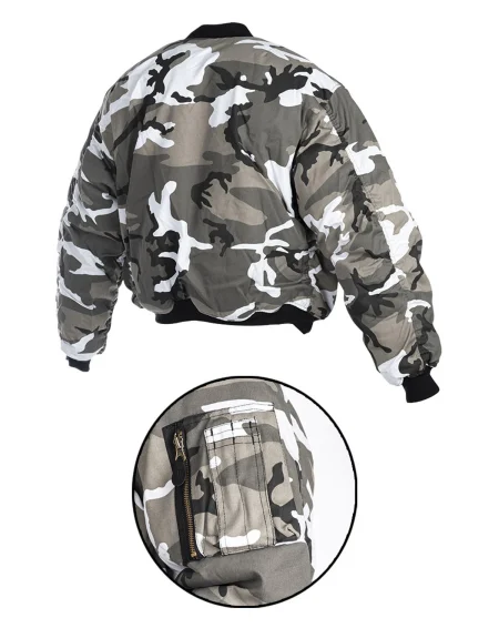 Ma-1 Pilot Nylon Bomber Jacket.