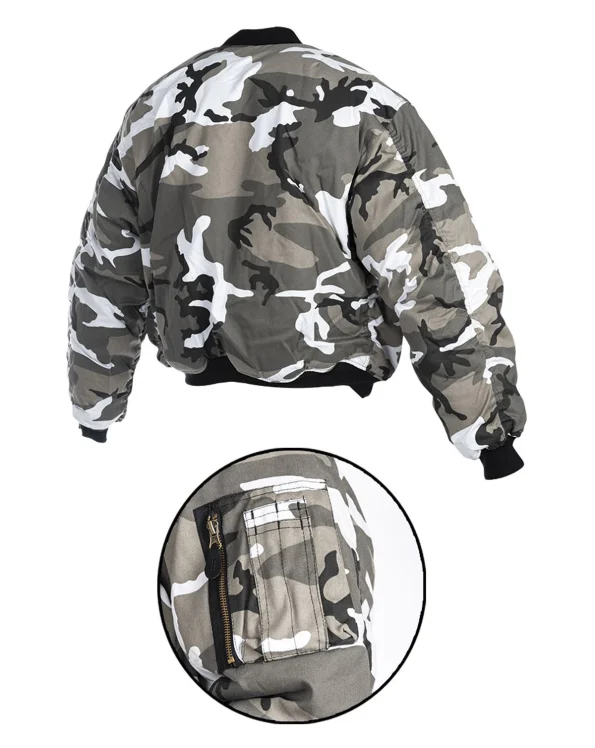 Ma-1 Pilot Nylon Bomber Jacket.