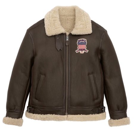 Men’s Avirex B3 Bomber Shearling Leather Jacket