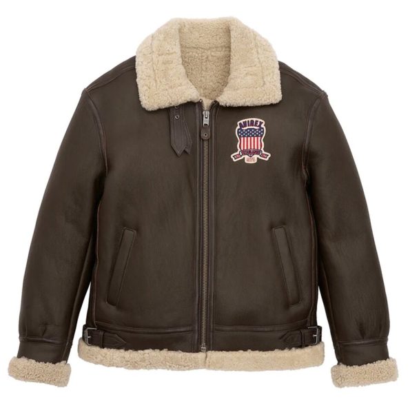 Men’s Avirex B3 Bomber Shearling Leather Jacket