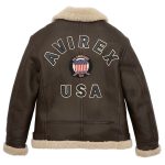 Men’s Avirex B3 Bomber Shearling Leather Jacket