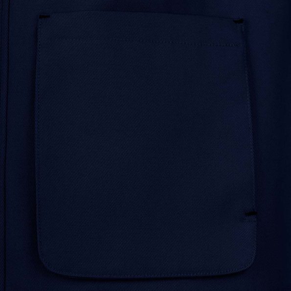 Men's Blue Cotton Zipper Jacket.