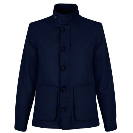 Men's Blue Zipper Field Jacket