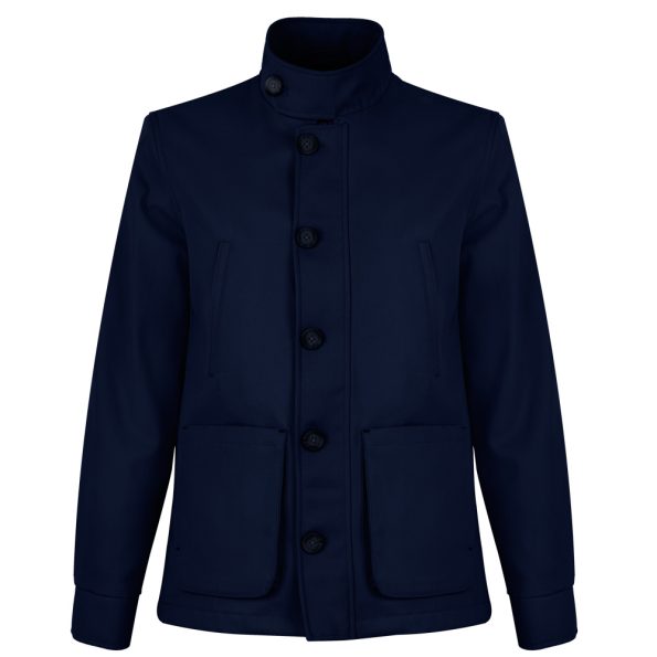 Men's Blue Zipper Field Jacket