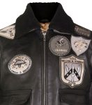 Men’s Camborne A-2 Top Gun Leather Bomber Jacket