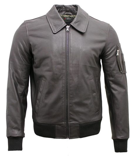 Men’s Chingford Cowhide A-2 Brown Leather Bomber Jacket