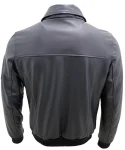 Men’s Chingford Cowhide A-2 Navy Blue Leather Bomber Jacket
