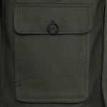 Men’s Green Cotton Zipper Field Jacket
