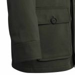 Men’s Green Cotton Zipper Field Jacket