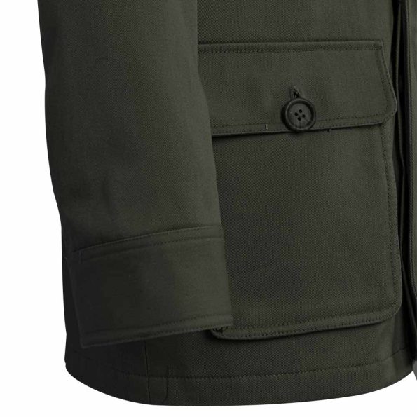 Men's Green Zipper Field Jacket