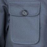 Men’s Grey Cotton Zipper Field Jacket