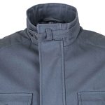 Men’s Grey Cotton Zipper Field Jacket