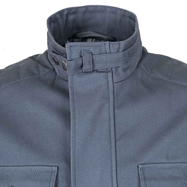 Men's Grey Cotton Zipper Field Jacket.