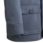 Men’s Grey Cotton Zipper Field Jacket