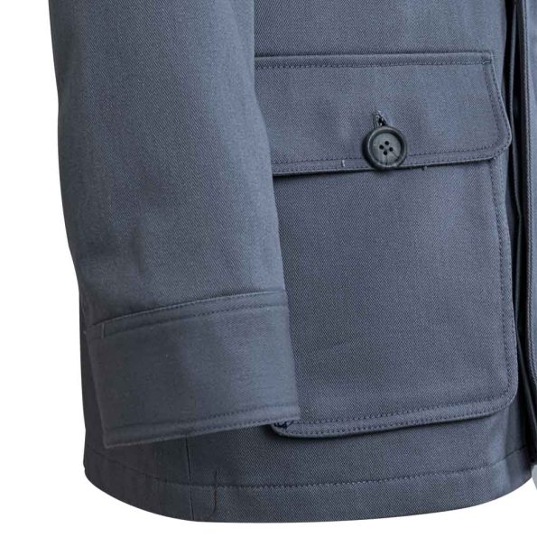 Men's Grey Zipper Field Jacket