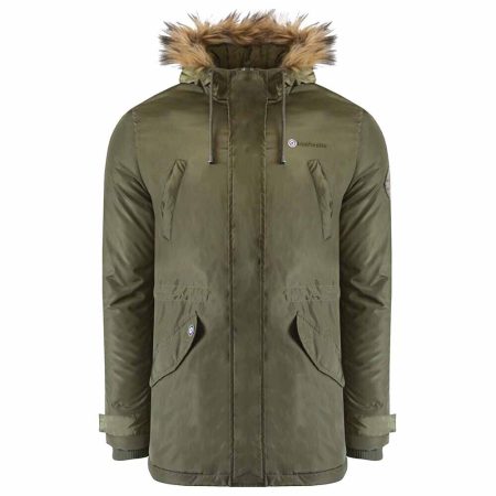Men's Lambretta Green Parka Hooded Jacket