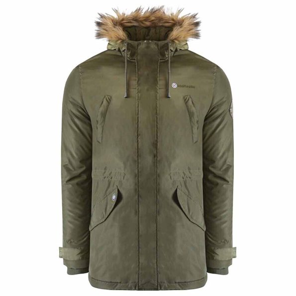 Men's Lambretta Green Parka Hooded Jacket