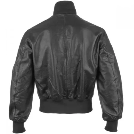 Mil-tec German Army Black Leather Flight Jacket.