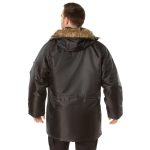 Rothco Black N-3b Snorkel Parka Jacket.