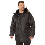 Rothco Black N-3b Snorkel Parka Jacket.