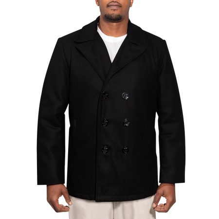 Rothco Deluxe Black Wool Peacoat