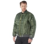 Rothco Green Quilted Ma-1 Flight Jacket