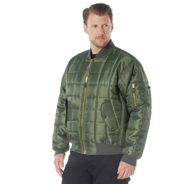 Rothco Green Quilted Ma-1 Flight Jacket.