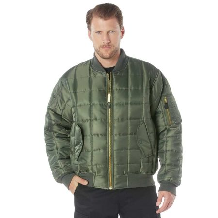 Rothco Green Quilted Ma-1 Flight Jacket
