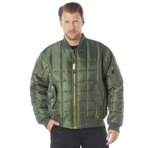Rothco Green Quilted Ma-1 Flight Jacket