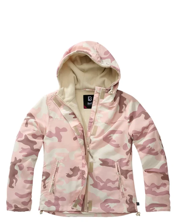 Windbreaker Frontzip Pink Hooded Jacket