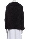 Women Vintage Old Fashion Real Persian Astrakhan Karakul Lamb Curly Fur Black Jacket