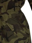 Womens Khaki Camo Parka Padded Hooded Coat