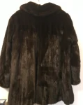 Women’s Vintage Brown Soft & Stylish Car Length Real Mink Fur Winter Coat