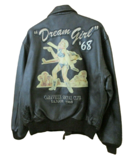 A-2 Men’s Flight Black Leather Jacket