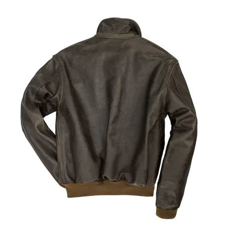 A-2 Tokyo Raiders Black Leather Flight Jacket.