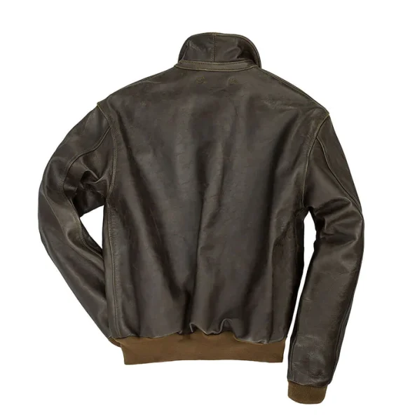 A-2 Tokyo Raiders Black Leather Flight Jacket.