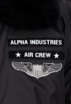 Air Force Injector III Black Fur Jacket