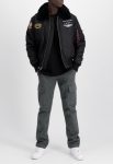 Air Force Injector III Black Fur Jacket