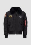 Air Force Injector III Black Fur Jacket