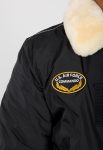 Air Force Injector III Black Jacket With White Fur