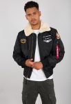Air Force Injector III Black Jacket With White Fur