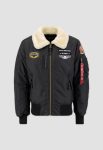 Air Force Injector III Black Jacket With White Fur