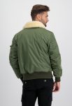 Air Force Injector III Green Jacket With White Fur