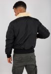 Air Force Injector III Black Jacket With White Fur