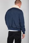 Air Force Injector III Navy Blue Jacket With White Fur