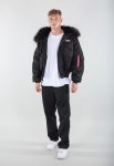 Alpha Industries 45P Black Hooded Parka Jacket