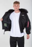 Alpha Industries 45P Black Hooded Parka Jacket